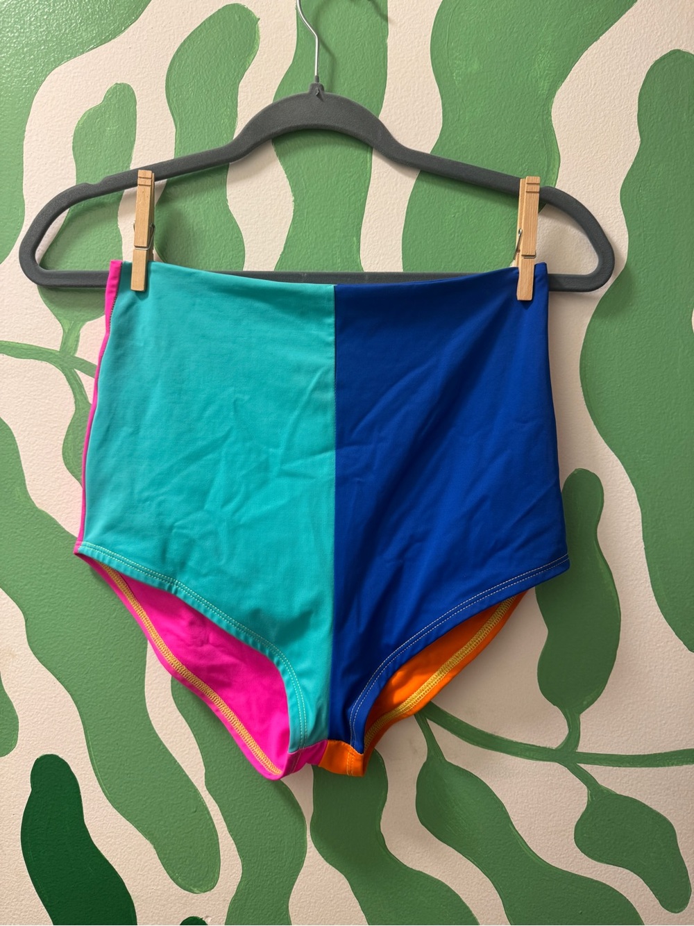 STATE Swim Britches- High-Waist Bottom - Orange, Pink, Aqua, Blue